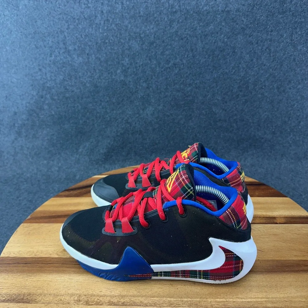 Nike Zoom Freak 1 Coming to America Black Plaid Kids Shoes Size 4Y CU1487-001